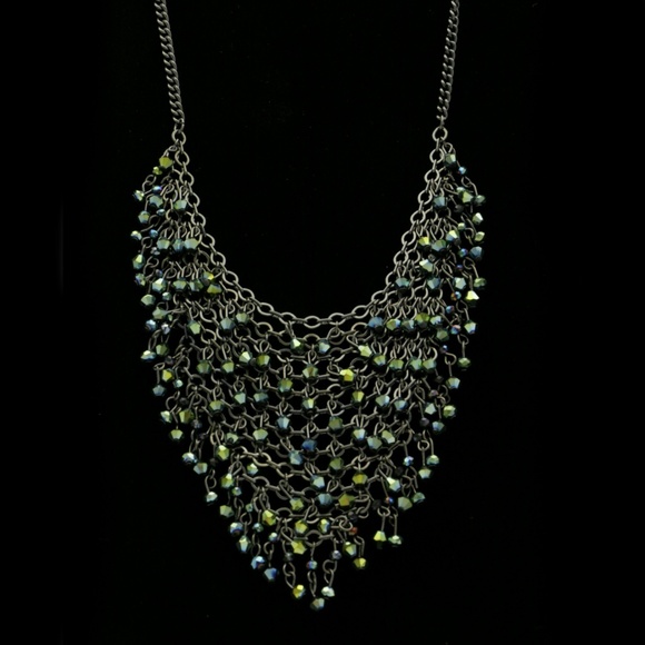 Express Fashion-Necklace Dark-Silver NWT - Picture 4 of 4